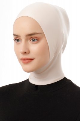 Elnara - Bonnet Plain Hijab Beige