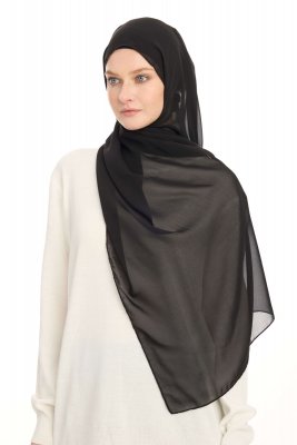 Chiffon Hijab - Noire