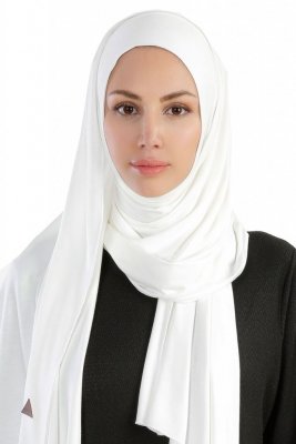 Hanfendy Creme Praktisk One Piece Hijab Sjal 201705-1