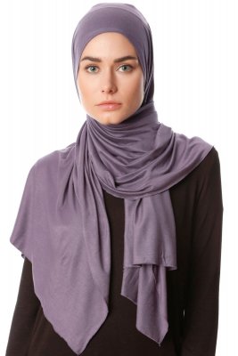 Melek - Hijab Jersey Premium Violet Foncé - Ecardin