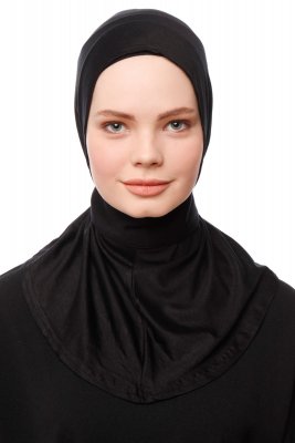 Zeliha - Hijab Pratique Viscose Noir