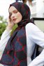 Tutku - Hijab à Motifs Rouge & Noir - Sal Evi