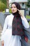 Tutku - Hijab à Motifs Rouge & Noir - Sal Evi