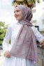 Akay - Hijab à Motifs Taupe - Sal Evi