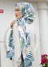 Hijab Twill à Motifs Ananas - Sal Evi