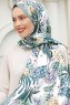 Hijab Twill à Motifs Ananas - Sal Evi