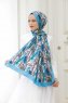 Hijab Twill à Motifs Lis - Sal Evi