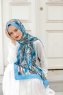 Hijab Twill à Motifs Lis - Sal Evi