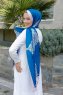 Hijab Twill à Motifs Blue Dream - Sal Evi