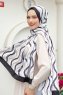 Hijab Twill à Motifs Vagues - Sal Evi