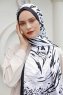 Hijab Twill à Motifs Whirlpool - Sal Evi
