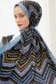 Hijab Twill à Motifs Ethnic - Sal Evi