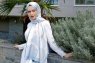 Hijab Twill à Motifs Blue Forest - Sal Evi