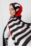 Hijab Twill à Motifs Rayée - Sal Evi