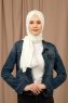 Yildiz - Hijab Crepe Chiffon Pearl White