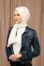 Yildiz - Hijab Crepe Chiffon Pearl White