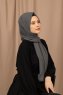 Yildiz - Hijab Crepe Chiffon Gris
