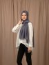 Yildiz - Hijab Crepe Chiffon Anthracite