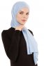 Melek - Hijab Jersey Premium Bleu Clair - Ecardin