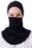 Damla - Bonnet Masque Ninja Hijab Noir