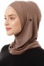 Babe Cross - Hijab Al Amira One-Piece Taupe Foncé