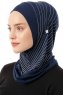Babe Plain - Hijab Al Amira One-Piece Bleu Marin
