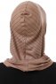 Babe Plain - Hijab Al Amira One-Piece Taupe Foncé