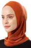 Babe Plain - Hijab Al Amira One-Piece Rouge Brique