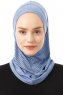 Babe Plain - Hijab Al Amira One-Piece Indigo
