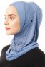 Babe Plain - Hijab Al Amira One-Piece Indigo
