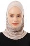 Silva Cross - Hijab Al Amira One-Piece Taupe Clair