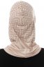 Silva Cross - Hijab Al Amira One-Piece Taupe Clair