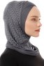 Silva Cross - Hijab Al Amira One-Piece Gris Foncé