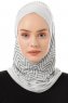 Silva Cross - Hijab Al Amira One-Piece Gris Clair