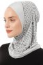 Silva Cross - Hijab Al Amira One-Piece Gris Clair