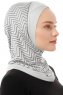 Silva Cross - Hijab Al Amira One-Piece Gris Clair