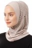 Silva Plain - Hijab Al Amira One-Piece Taupe Clair