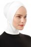 Elnara - Bonnet Cross Hijab Blanc