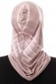 Ekose Plain - Hijab Al Amira One-Piece Gris Pierre