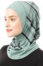 Ekose Plain - Hijab Al Amira One-Piece Vert