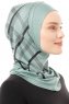 Ekose Plain - Hijab Al Amira One-Piece Vert