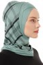 Ekose Cross - Hijab Al Amira One-Piece Vert