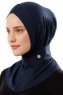 Ceren - Hijab Pratique Viscose Bleu Marin