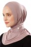 Ceren - Hijab Pratique Viscose Gris Pierre