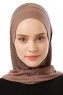 Wind Plain - Hijab Al Amira One-Piece Taupe Foncé