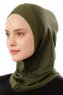 Wind Plain - Hijab Al Amira One-Piece Kaki
