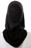 Wind Cross - Hijab Al Amira One-Piece Noir & Blanc
