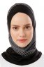 Wind Cross - Hijab Al Amira One-Piece Noir & Gris Clair