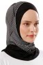 Wind Cross - Hijab Al Amira One-Piece Noir & Gris Clair