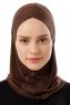 Logo Cross - Hijab Al Amira One-Piece Marron